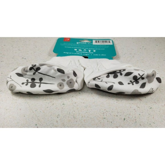 Goumikids Soft Stay On Baby Boots Infant Booties Shoes, 0-3M Floral Print White - Picture 11 of 11
